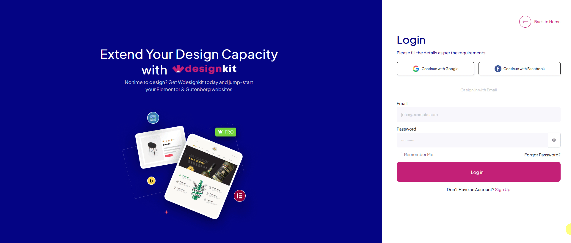 wdesignkit forgot password