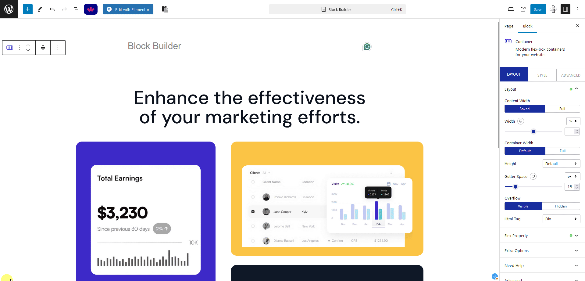 wdesignkit save section gutenberg