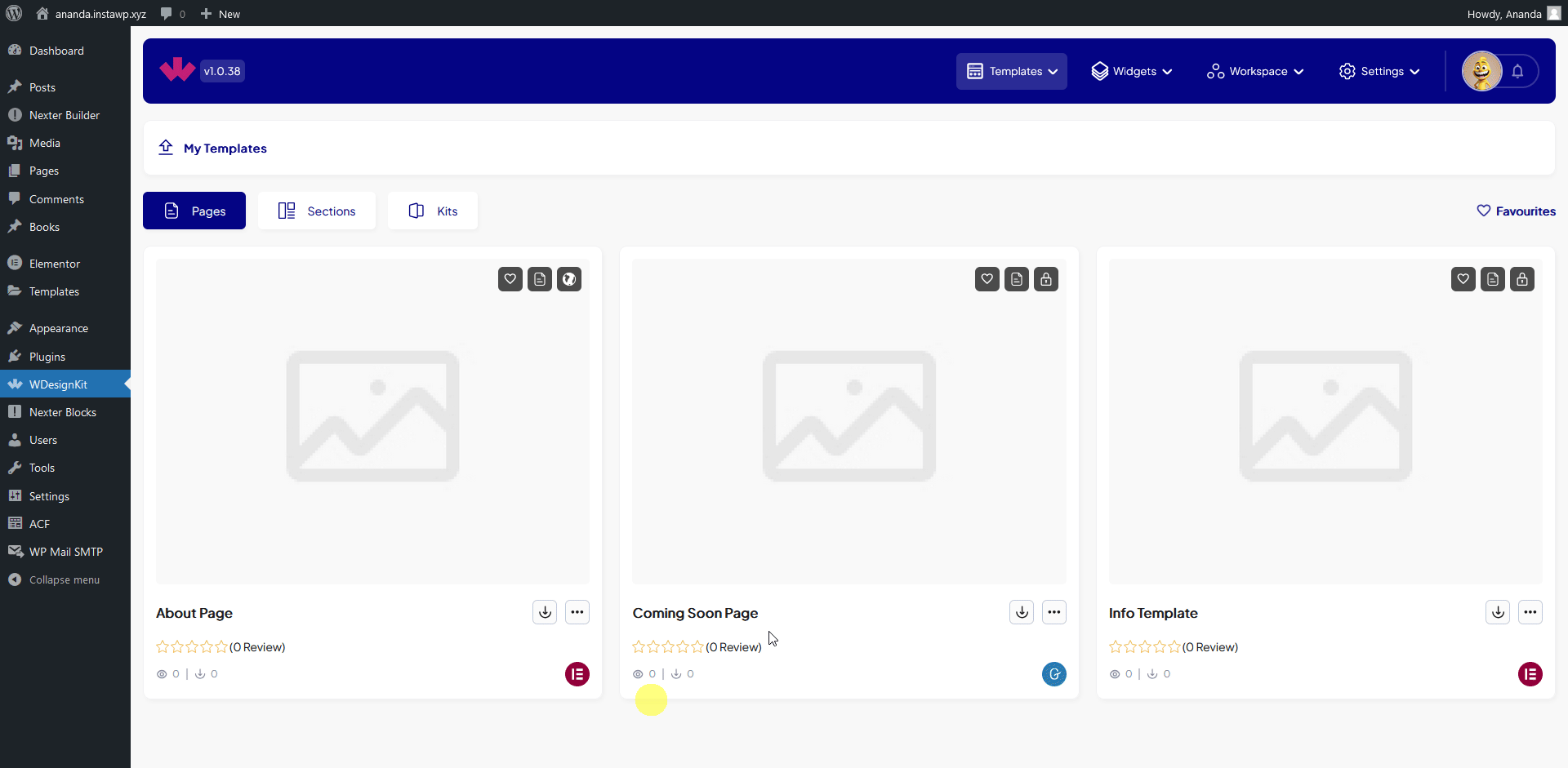 wdesignkit make template private