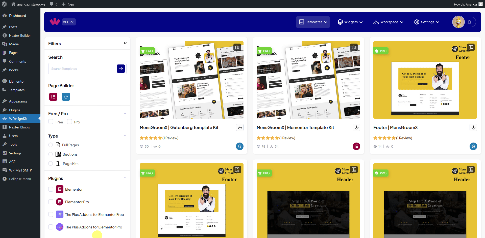 wdesignkit make template public