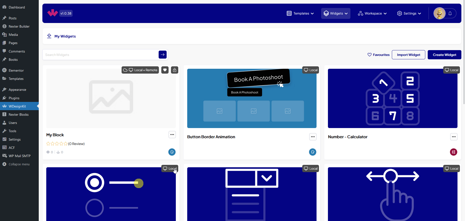 wdesignkit sync widget